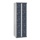 Vestiaire colonnes 5 cases monobloc