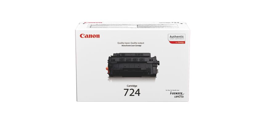 Toner Canon CRG 724 noir pour imprimante laser