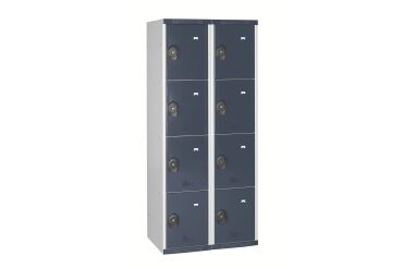 Vestiaire colonnes 4 cases monobloc