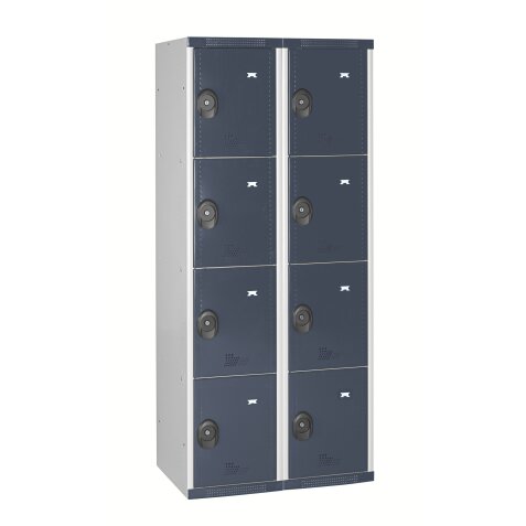 Vestiaire colonnes 4 cases monobloc