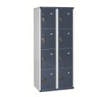 Vestiaire colonnes 4 cases monobloc