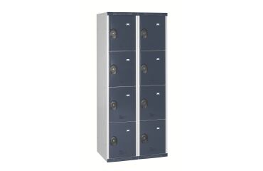 Vestiaire colonnes 4 cases monobloc