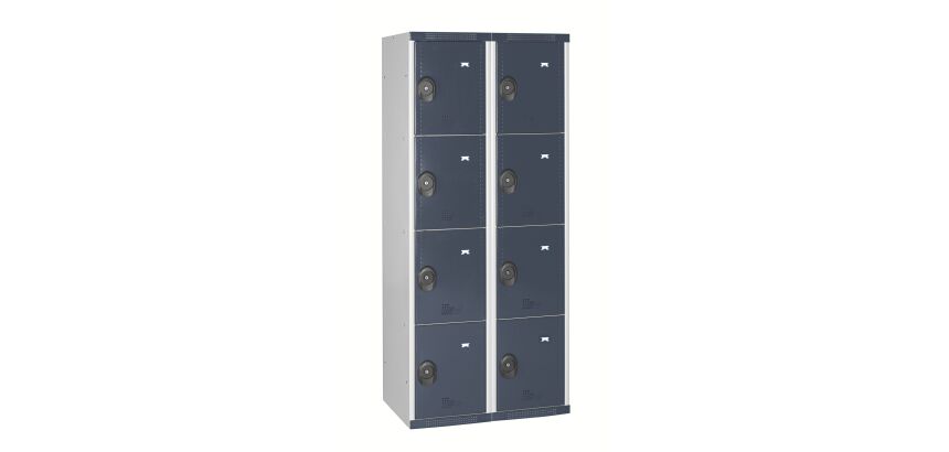 Vestiaire colonnes 4 cases monobloc