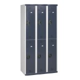 Vestiaire colonnes 2 cases monobloc