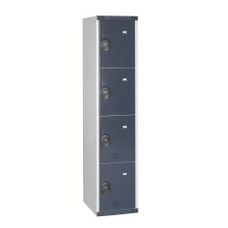 Vestiaire colonnes 4 cases monobloc