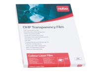 Doos met transparante film voor overhead projector