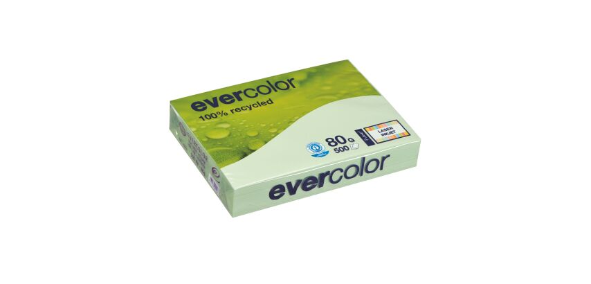 Ramette papier couleur recyclé Clairefontaine Evercolor A4 80 gr - 500 feuilles