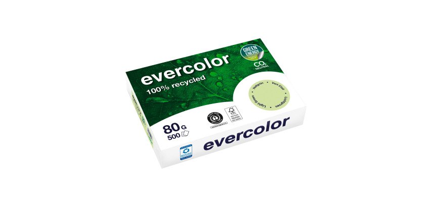 Papier A4 couleur 80 g Clairefontaine Evercolor - Ramettes de 500 feuilles