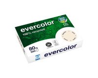 Pak 500 bladen gerecycleerd papier Evercolor A4 80g