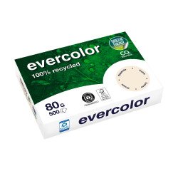 Ramette papier couleur recyclé Clairefontaine Evercolor A4 80 gr - 500 feuilles