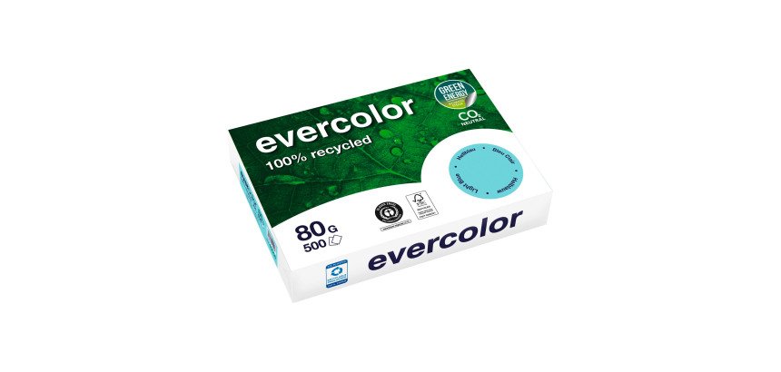 Papier A4 couleur 80 g Clairefontaine Evercolor - Ramettes de 500 feuilles