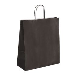 Bolsa de papel kraft asas trenzadas 40 x 35 x 14 cm - Caja de 50