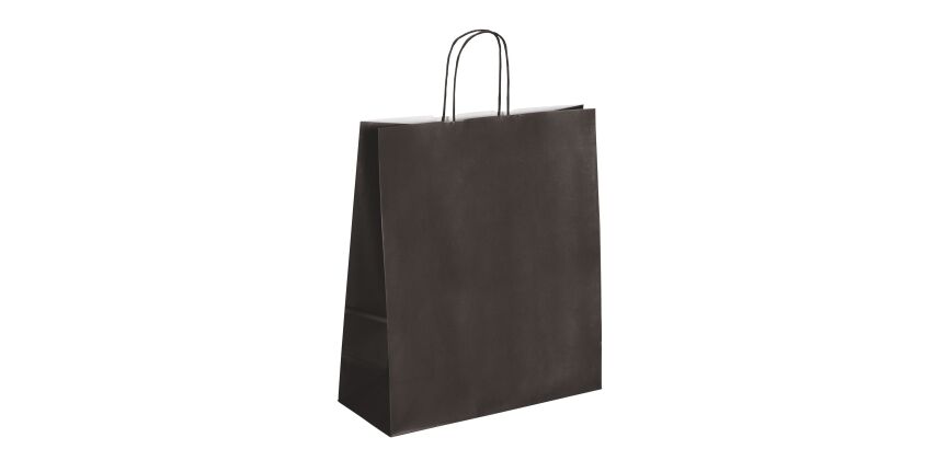 Sacs boutique kraft poignées torsadées 40 x 35 x 14 cm - 50 sacs