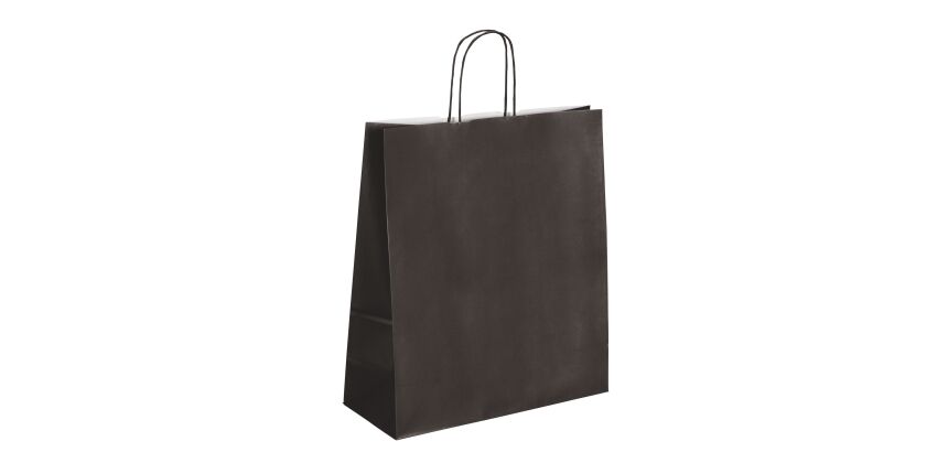 Sacs boutique kraft poignées torsadées 40 x 35 x 14 cm - 50 sacs