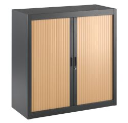 Armoires à rideaux démontables 100 x 100 cm hêtre