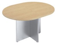 Table de réunion ovale modulable L140 x P 120 cm pieds croix Excellens