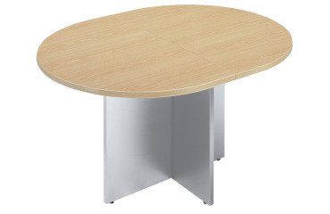 Table de réunion ovale modulable L140 x P 120 cm pieds croix Excellens