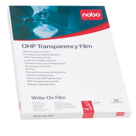 Box transparent film for overhead projector - box of 100