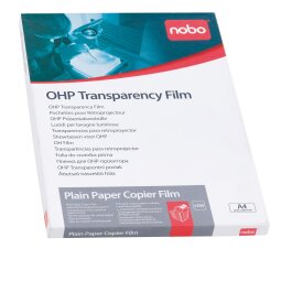 Box mit transparenter Folie für Overhead Projector