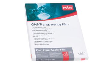 Transparencias nobo  A4 para impresora inkjet - paquete de 50 hojas