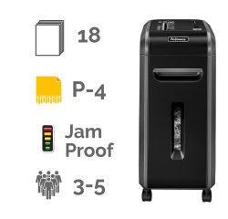 Powershred 99Ci Shredder - Cross-Cut P-4 - 18 sheets - Fellowes
