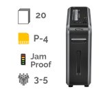 Powershred 125Ci Shredder - Cross-Cut P-4 - 20 Sheets - Fellowes