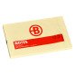Sticky notes yellow recycled Bruneau - 1 block of 100 sheets