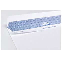 Weiße Briefumschläge 112 x 225 mm Secure GPV 90 g ohne Fenster - Schachtel von 100