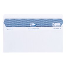 White envelopes 112 x 225 mm Secure GPV 90 g with window of 45 x 100 mm - box of 100