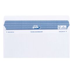 Enveloppe 112 x 225 mm Secure GPV 90 g sans fenêtre blanche - Boîte de 100