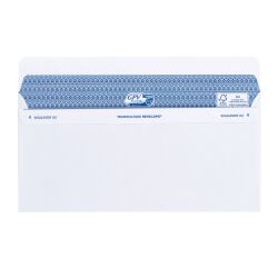 Enveloppe 112 x 225 mm Secure GPV 90 g sans fenêtre blanche - Boîte de 100