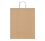 Sac magasin kraft naturel brun poignées torsadées 44 x 35 x 14 cm - Carton de 50