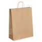 Sacs kraft brun poignées torsadées 110 g/m² - 50 sacs