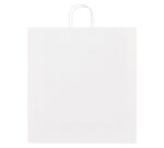 Sac magasin kraft naturel blanc poignées torsadées 48 x 45 x 17 cm - Carton de 50