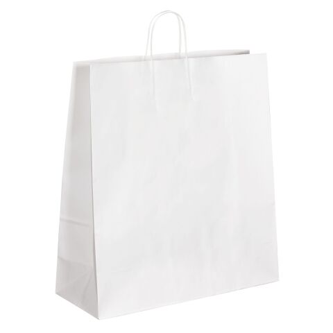PQ 50 Bolsas Kraft blancas 35 x 14 x 44 cm