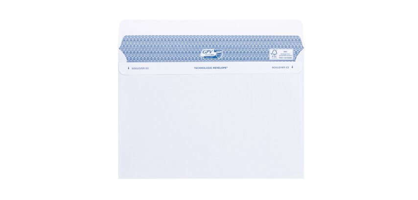 Enveloppe 162 x 229 mm Secure GPV 90 g sans fenêtre blanche - Boîte de 100