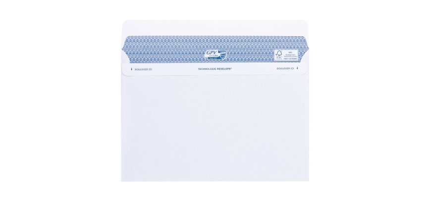 Enveloppe 162 x 229 mm Secure GPV 90 g sans fenêtre blanche - Boîte de 100
