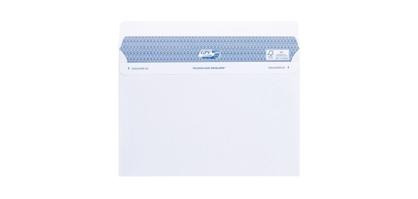 Enveloppe 162 x 229 mm Secure GPV 90 g avec fenêtre 45 x 100 mm blanche - Boîte de 100