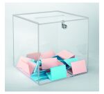 Urne transparente standard avec serrure - 300 bulletins