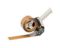 Hand-held dispenser for adhesive tape