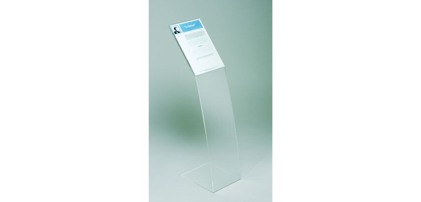 Présentoir sur pied plexiglas