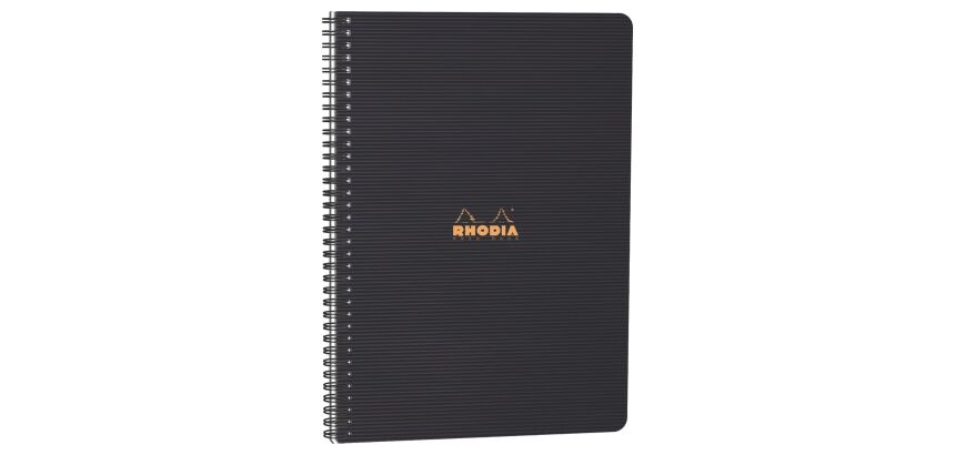 Cahier spirale Rhodiactive Notebook A4 23 x 30 cm - petits carreaux - 160 pages