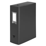 Boîte de classement plastique Viquel dos 10 cm noire