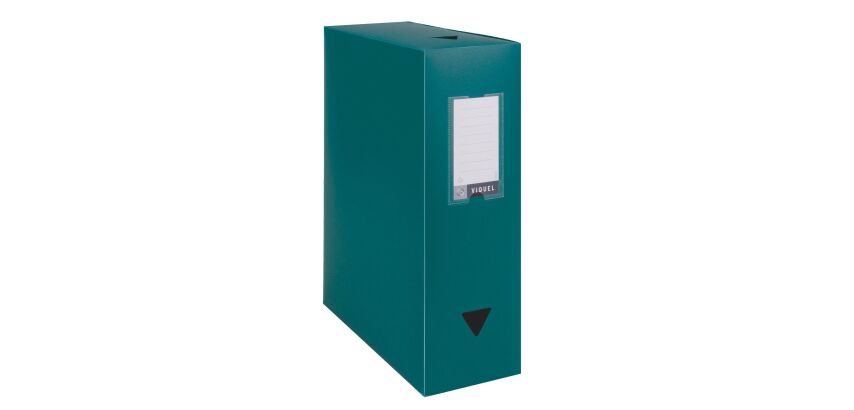 Boîte de classement plastique Viquel dos 10 cm couleur
