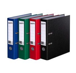 Plastic lever arch files Falken A4 back 7.5 cm assortment