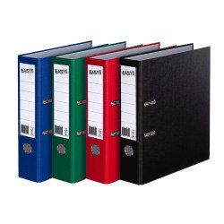 Classeur à levier cartonné A4 - Dos 8 cm couleurs assorties