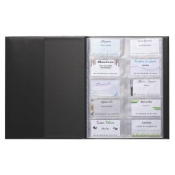 Business card holder Elba Elegance 21 x 29,7 cm black - 400 cards 