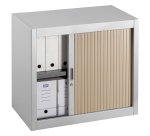 Armoire basse à rideaux démontables Décor 70 x 80 corps aluminium