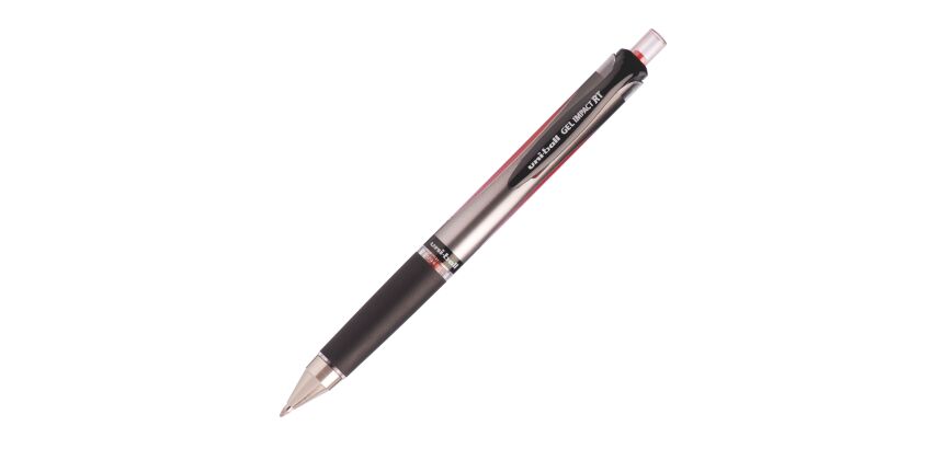 Stylo roller Uni Ball Signo Gel Impact rétractable pointe 1 mm - écriture large