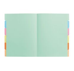 Carpeta con separadores lengüeta Exacompta 24 x 32 cm Colores Surtidos - Paquete de 60